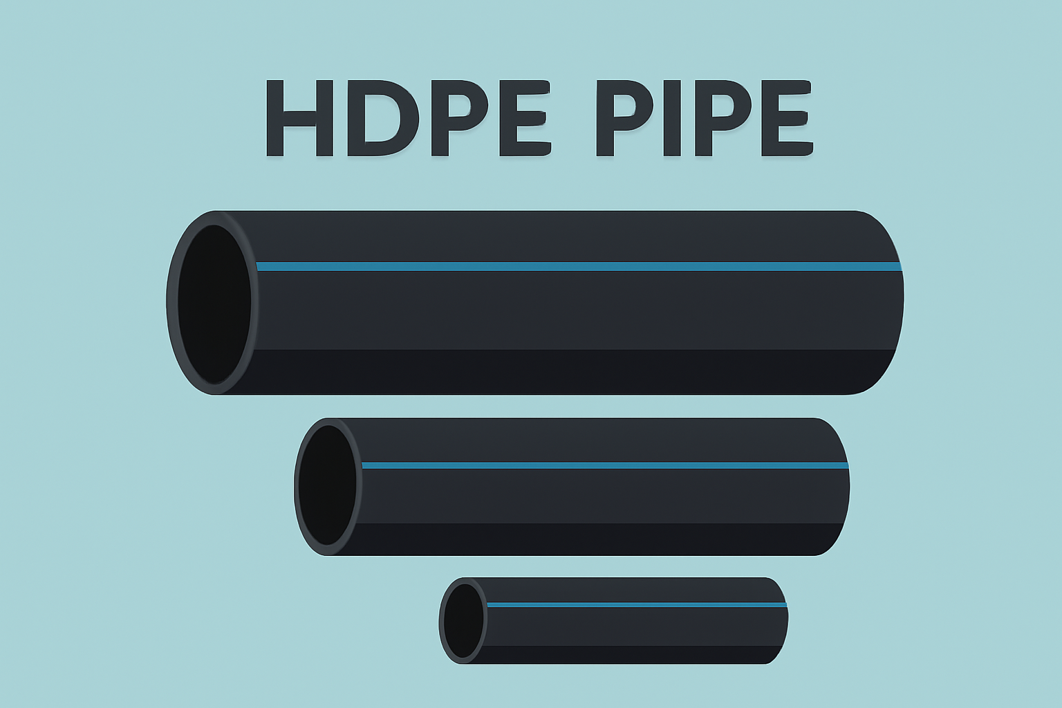 HDPE Pipe أنابيب البولي إيثيلين عالي الكثافة