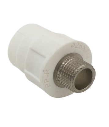 Heating PP-R Male Coupler Thermal Stable التدفئة PP-R ذكر المقرنة الحرارية مستقرة