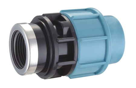 Light-Blue Durable PP Female Adaptor محول أنثى PP متين باللون الأزرق الفاتح