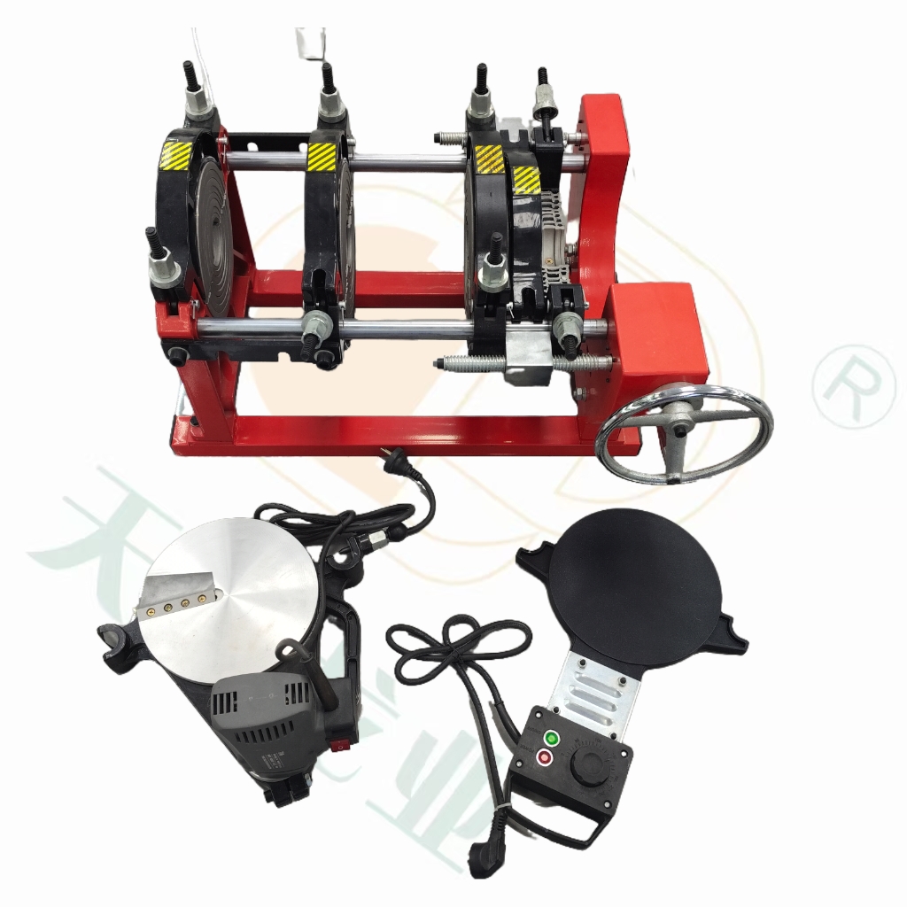 آلة لحام الأنابيب HDPE معدات الدمج اليدوي للبلاستيك HDPE