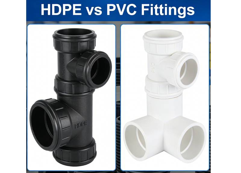 تركيبات HDPE مقابل PVC: شرح الاختلافات الرئيسية