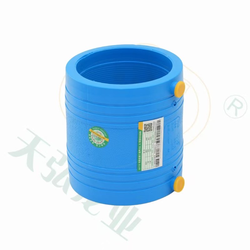 HDPE 100 مقرنة تنصهر البلاستيك الكهربائية الانصهار تركيب الأنابيب مقرنة لنظام إمدادات المياه