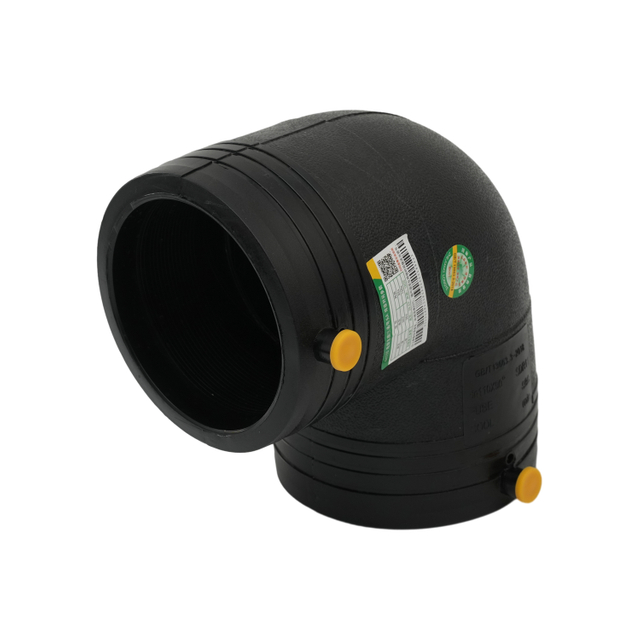 DN50-630 PN16 HDPE كوع منصهر بزاوية 90 درجة لخطوط الأنابيب