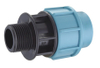 محول ذكر PP أزرق فاتح لتوصيلات أنابيب HDPE
