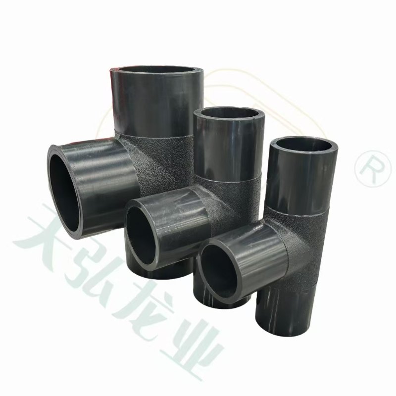 متين HDPE متساوي على شكل تي 63-630 مم لمياه الأمطار