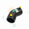 إمدادات المياه HDPE تنصهر 45 درجة الكوع أنبوب الصهر الكهربائي الكوع