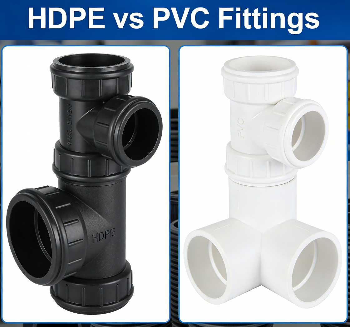 HDPE مقابل تركيبات PVC